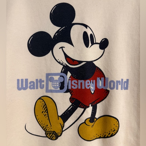 Vintage Style Disney World Mickey Mouse Crewneck Sweatshirt Women’s Small Retro - Picture 2 of 3